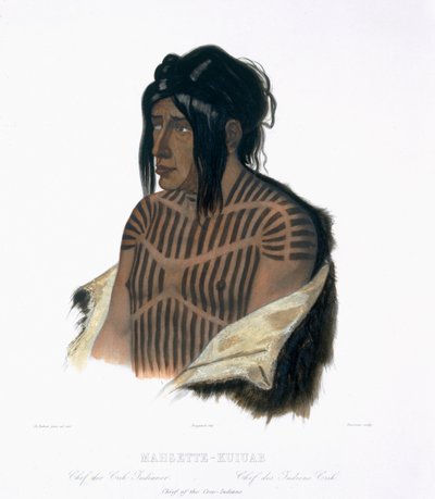 Mahsette-Kuiuab, Capo degli Indiani Cree, tavola 22 dal volume 1 di 